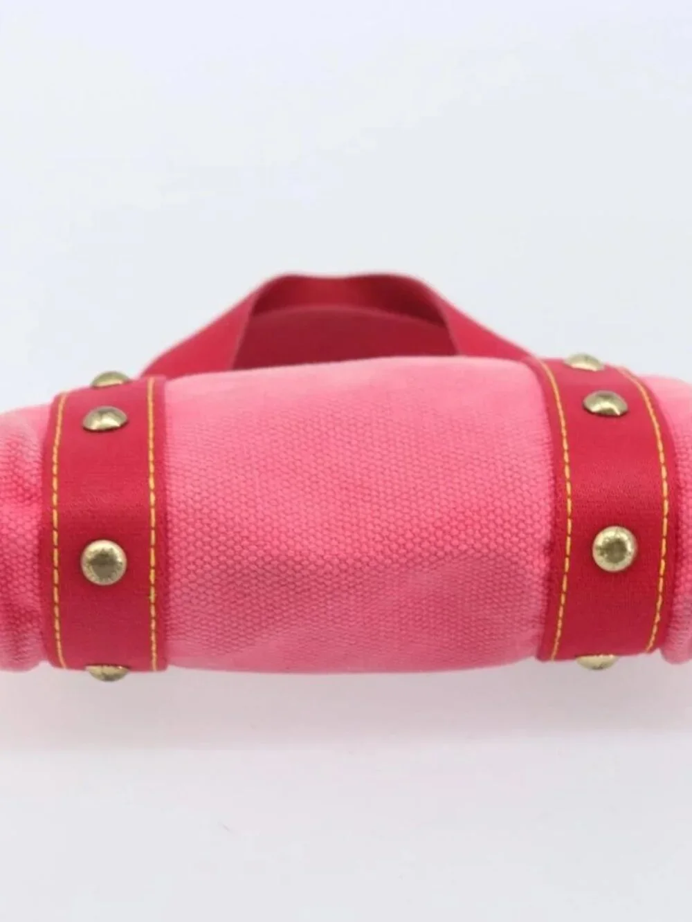 LOUIS VUITTON Antigua Cabas PM Hand Bag Rouge Pink M40088 LV Auth ka2366 - Picture 6 of 15